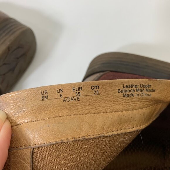 Naya Agave Boots in Wine Red and Brown Suede Leather Size 8 - Picture 6 of 7